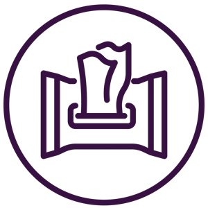 Baby wipes ikon_Lilla Baby wipes ikon_Lilla