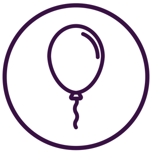 Ballong ikon_Lilla Ballong ikon_Lilla