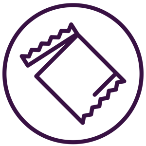 Plast chipspose ikon_lilla Plast chipspose ikon_lilla